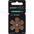 Power One Evolution Size 312 Hearing Aid Batteries - 1.45V Zinc Air with Improved Battery Life (6 Batteries)