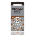 Rayovac Extra Hearing Aid Batteries, Size 312 (8 Batteries)