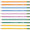 Striped Wood Pencils, 2 HB Soft Points, Pre-sharpened, 10 Count, Available in Various Colors