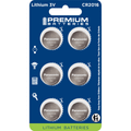 Premium Batteries Panasonic CR2016 3V Lithium Coin Cell Batteries Child-Safe (6 Pack)
