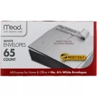 1 X Mead 75028 3 5/8 X 6.5 #6 65 piece/box white envelope