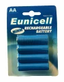 4X Size AA Top LR6 AM6 Rechargeable 1000mAh Card 1.2V NiMH Battery