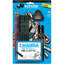 Prismacolor Scholar Manga 10 Count Set:18 Soft Core And 5 Verithin Pencils. - Kingpen