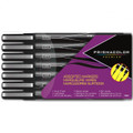 Prismacolor Premier Fineline Art Marker Black 7 Mixed Tip Sizes 005 01 03 05 08 Brush Chisel - Kingpen