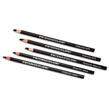Prismacolor Art Pencils 12Ct Tin , Apple Green, Black, Canary Yellow, Crimson Red, Dark Brown, Grass Green, Orange, Sienna Brown, True Blue, Violet, Violet Blue, White - Kingpen