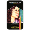 Prismacolor Art Pencils 36Ct Tin , Cream, Canary Yellow, Yellowed Orange, Spanish Orange, Goldenrod, Orange, Poppy Red, Carmine Red, Crimson Red, Process Red, Mulberry,Pink, Light Peach, Peach, Parma Violet, Violet, Violet Blue, Ultramarine, True Blue, Light Cerulean Blue, Indigo Blue, Light Aqua, Chartreuse, Apple Green, True Green, Grass Green, Olive Green, Dark Green, Light Umber, Sienna Brown, Tuscan Red, Dark Brown, Black, White, Metallic Silver, Metallic Gold - Kingpen