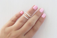 [Sample] Silver Stacking Rings