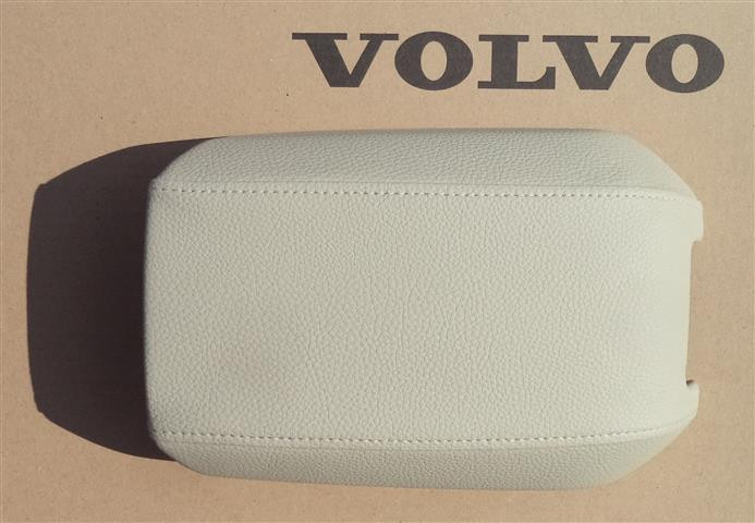 DSparts Center Console Lid Armrest Cover Leather for Volvo XC90 2003-2014 Beige Leather Part Only