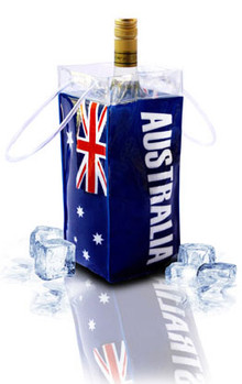 tchillbag smart ice bucket and gift bag, wine cooler. Printed on 4 sides