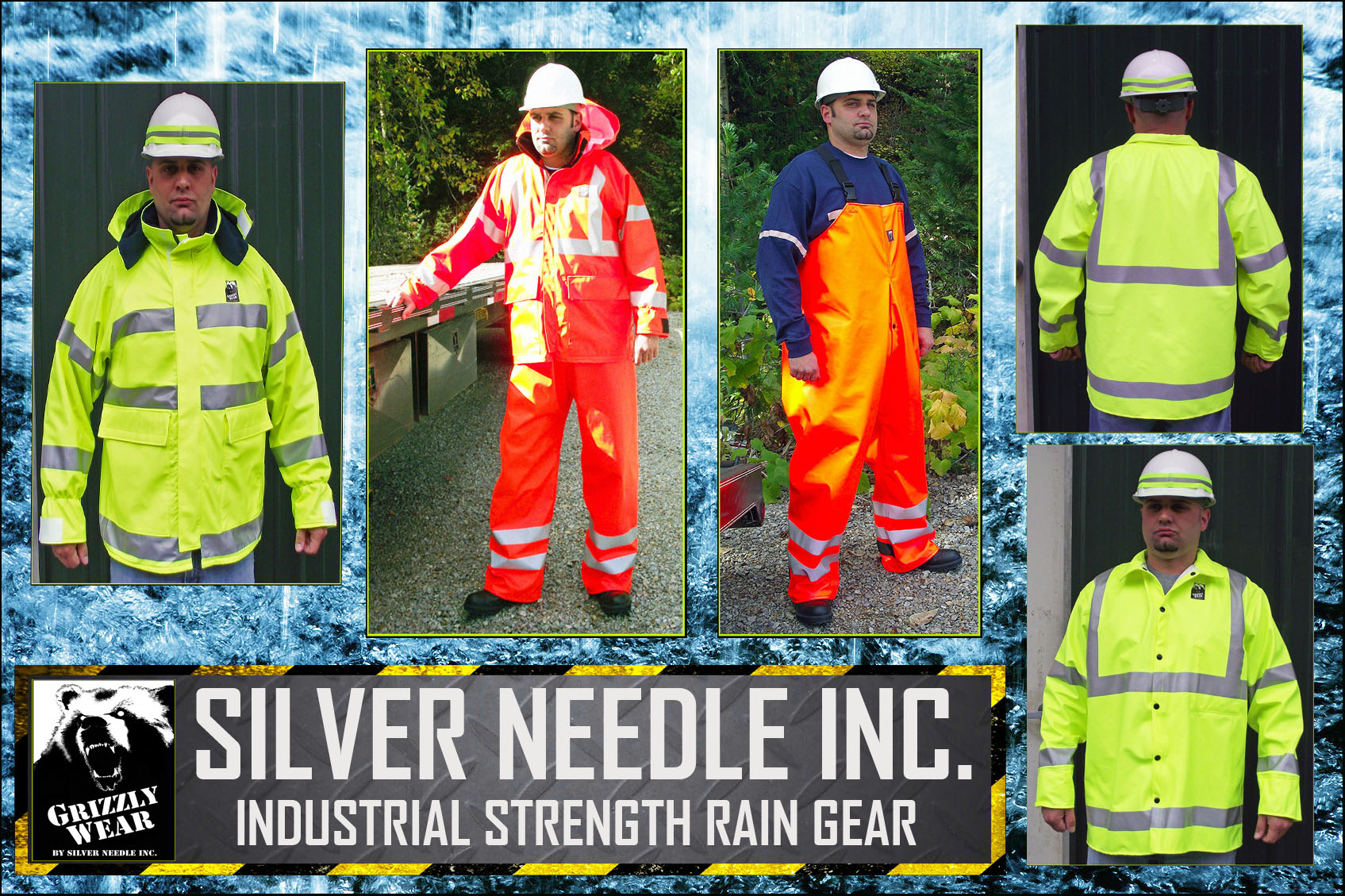 Grizzly Wear Rugged Work Clothing Rain Gear Fire Resistant (FR