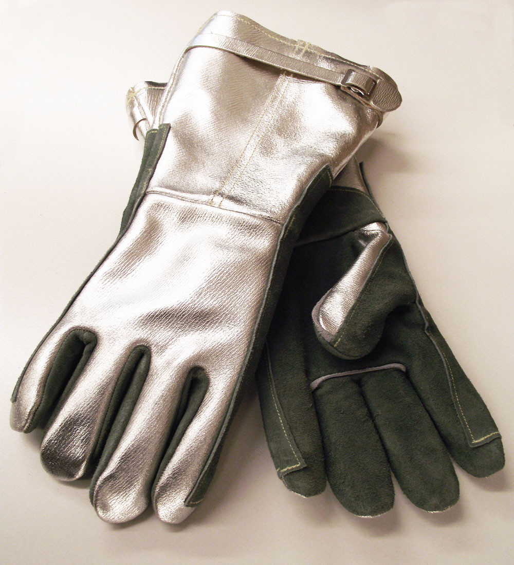 silver wool gloves