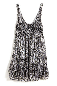 [Sample] Collette, black kisses mid dress