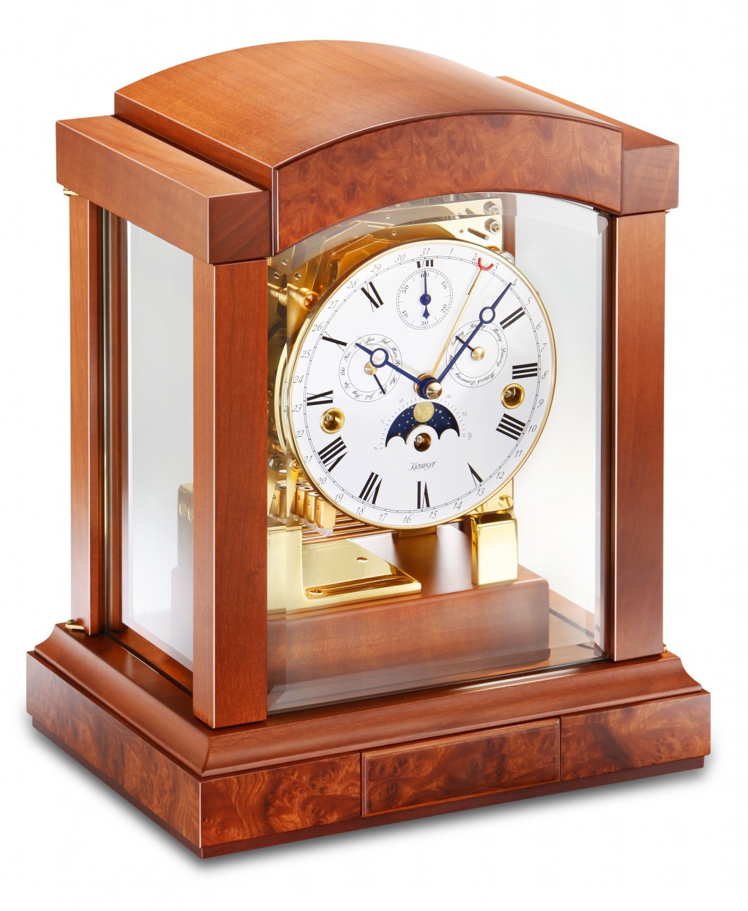 12424102 Kieninger Cherry Mantel Clock