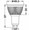 240V Sharp 8W GU10 LED bulb dimensions