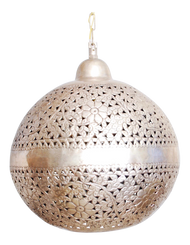 hanging lamp silver laura lighting pendant moroccan chairish
