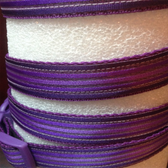 HEILIGO Designer Dog Collar and Leash. Purple. 11"-15"