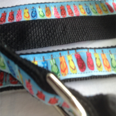FLIPFLOPS Designer Dog Collar & Leash. 15"-21"