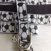 SOCCER Designer Dog Collar & Lead. 13"-18"