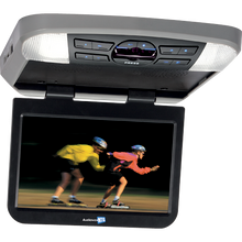 Provide your backseat passengers with front-row quality entertainment with the this Movies2Go overhead system. Entertain your rear seat travelers with their favorite movies or content from their personal media devices (USB and SD card supported). Don't worry about trying to match the interior of your car as this overhead comes with 3 different colored interchangeable trim rings Shale, Pewter and Black.