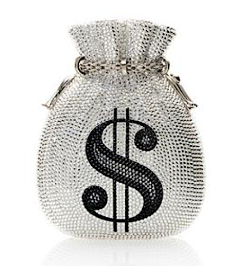 judith leiber couture silver