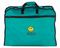 Turquoise kids garment bag with embroidery and personalized name