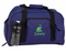 Royal blue kids duffel bag with personalization and name included.