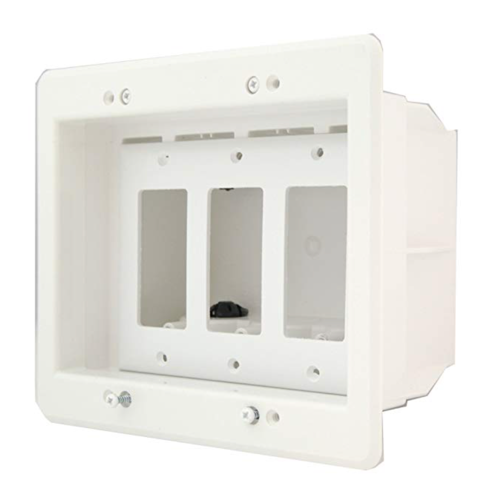 Recessed 3Gang Electrical Box for Deep Outlets & Cabling
