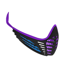 VIO Face Mask - Purple/Cyan/Black