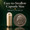 Easy-to-swallow nopal supplement size shown beside a U.S. quarter for scale