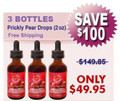 Natural Home Cures Prickly Pear Drops = 3 Pack