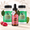 Natural Home Cures Freeze-Dried Nopal Cactus supplement bottle with loose capsules, cactus pads, and ripe prickly pear fruit and Prickly Pear Drops Nopal Cactus liquid supplement bottle