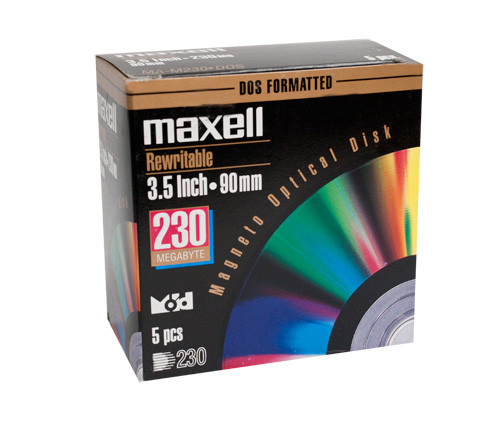 Maxell 230mb Rewritable MO Disk