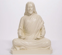 Statue - Jesus Meditating - Natural 8"