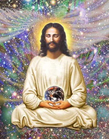 Jesus In Meditation - Cosmos 8 x 10 Ready to frame - Inner Path
