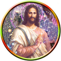 Static Cling Sticker - Cosmic Christ
