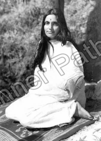 Anandamayi Ma Photo - Sitting on a Rug - 5x7