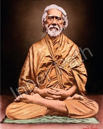Sri Yukteswar Picture - In Lotus Asana Color  - 5x7