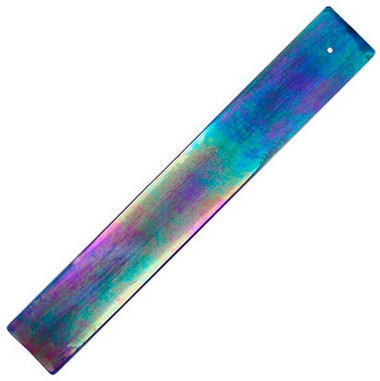Art Glass Incense Holder - Blue Iridescent