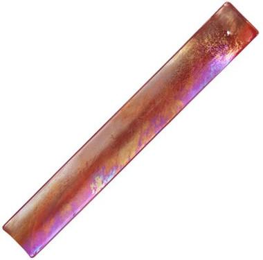 Art Glass Incense Holder - Red Iridescent