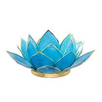 Lotus Tea Light Holder - Turquoise