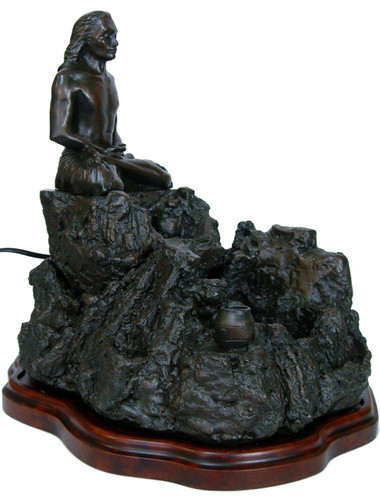Fountain with Yogi (Babaji) - 15"