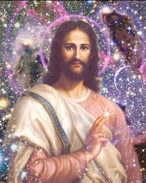 Jesus Christ Picture - Cosmic Christ - Wallet Altar