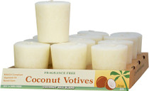 Coconut Votive Candles - Fragrance Free