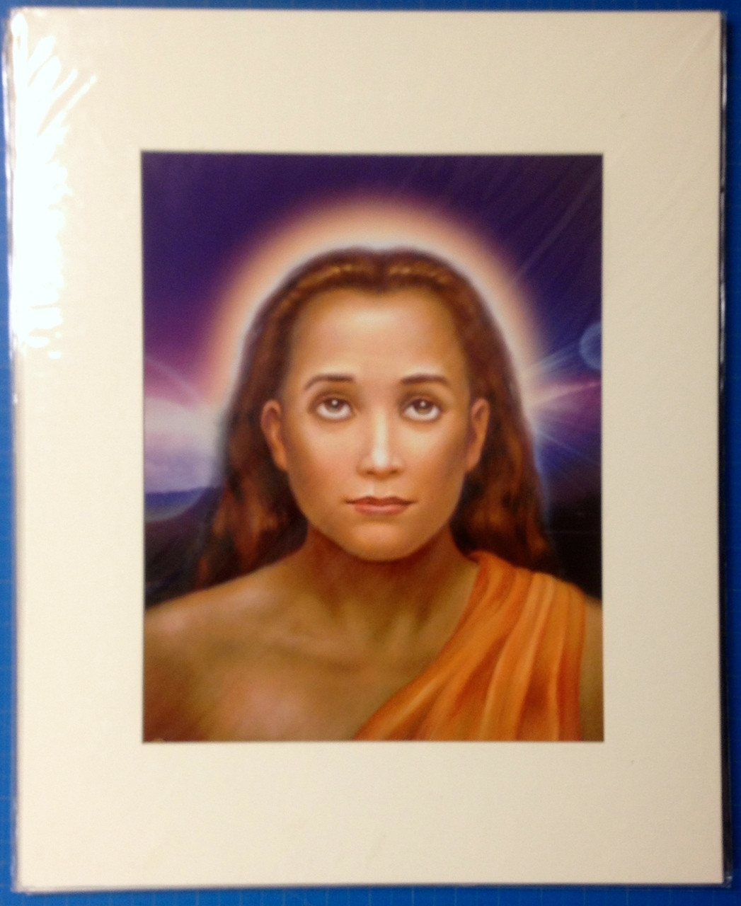 Mahavatar Babaji Portrait Purple Background Art Print - 11 x 14 - Inner ...