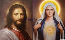 Jesus Christ / Mother Mary High Resolution Art Card 8" x 10"