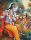 Krishna and Radha - The Divine Couple - Tall Jar Candle