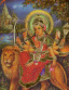 Durga - The Fierce Aspect of Shakti - Banisher of Darkness - Tall Jar Candle
