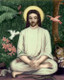 Jesus in Lotus Posture - Short Jar Candle