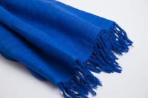 Ahimsa Silk Shawl - Royal Blue
