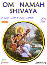Static Cling Sticker - Saraswati